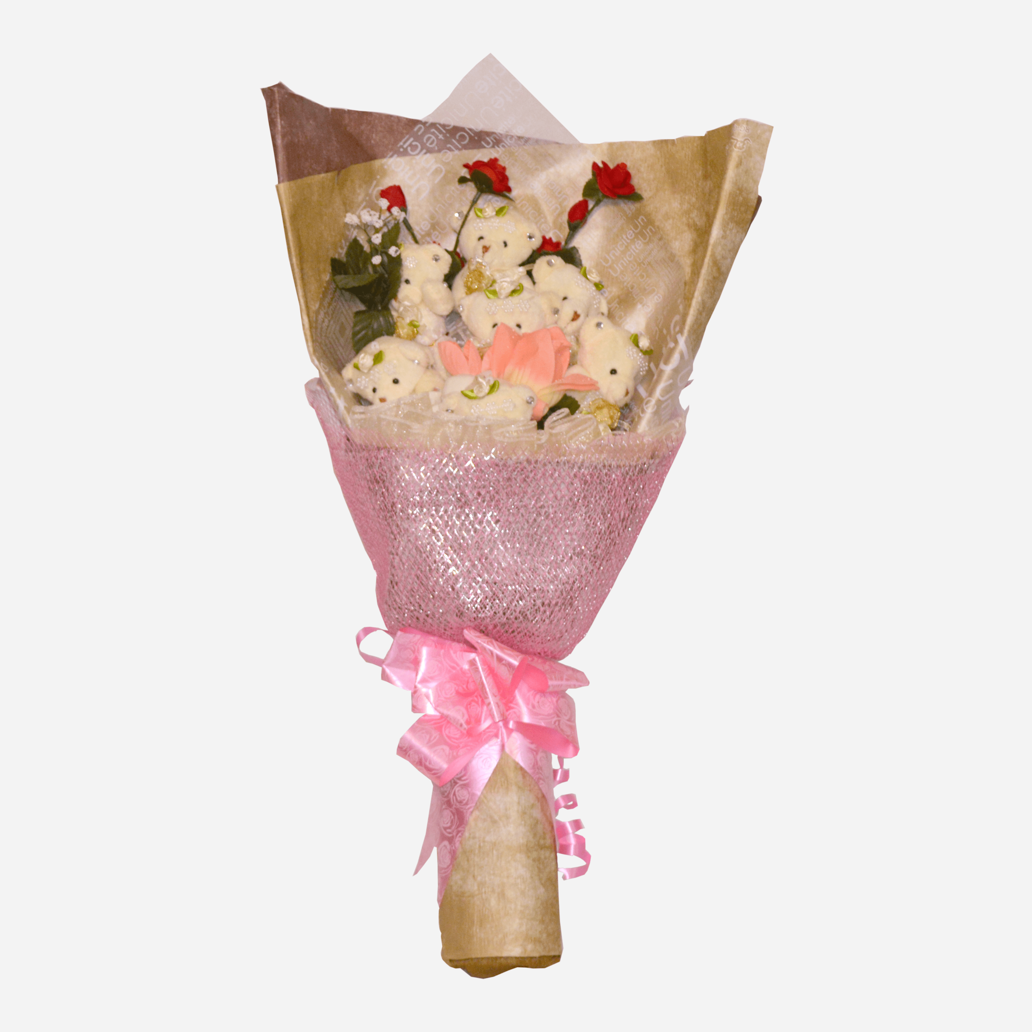 Soft Plush Doll Flower Bouquet Gift - Cartoon Flowers, Plush Bouquets -  Bearly Beautiful NYC